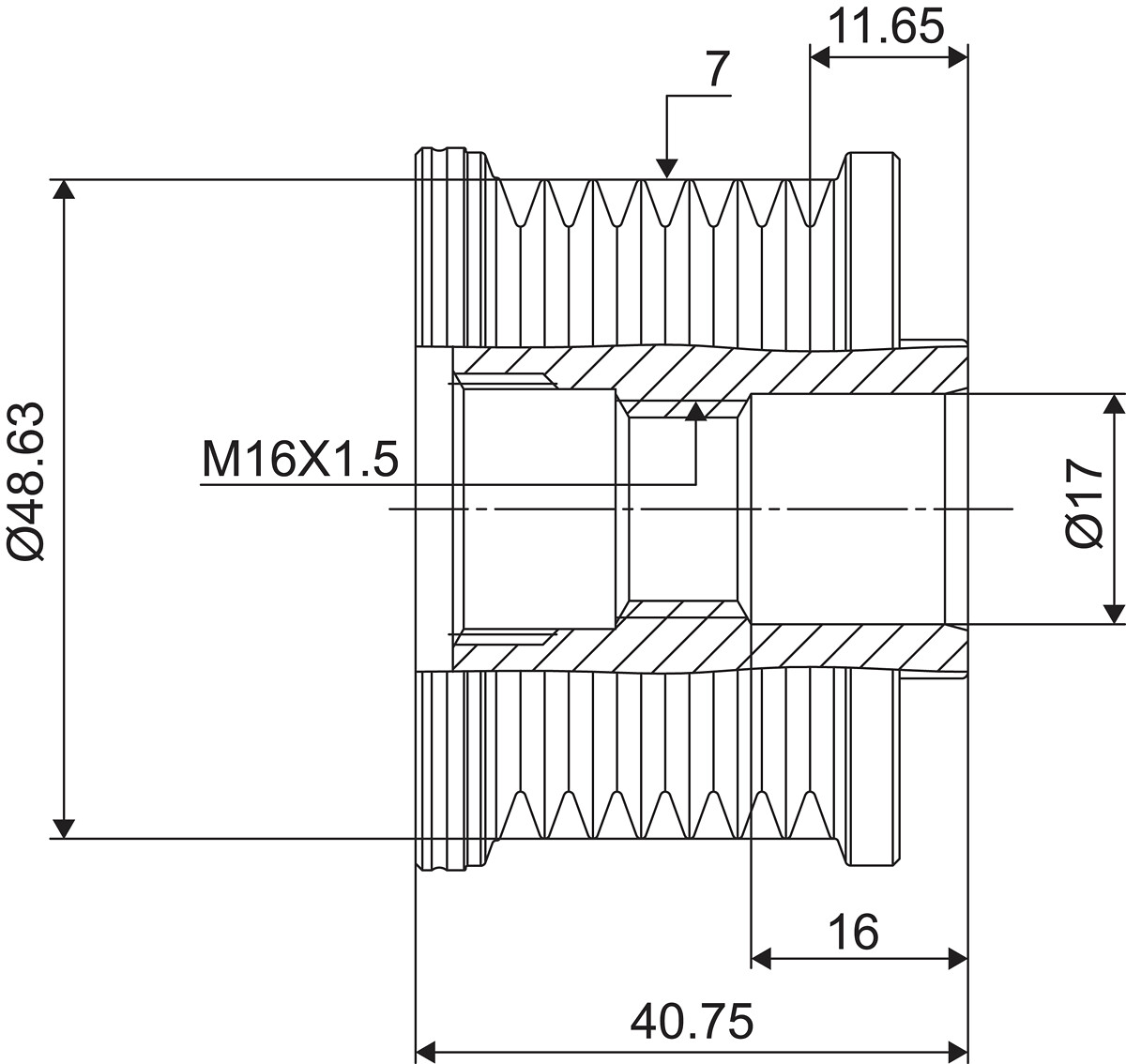 DISPOSITIVO RUOTA LIBERA ALTERNATORE